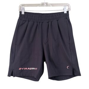 Zyia Active Black Pull On Gym Workout Activewear Shorts Men's Sz XS